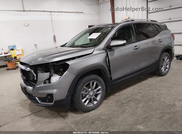 3GKALVEGXPL160662 2023 GMC TERRAIN Gray წინა მარცხენა ხედი სამი მეოთხედიდან
