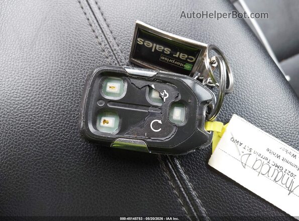 3GKALVEV0NL160486 2022 GMC TERRAIN White Vista del salpicadero