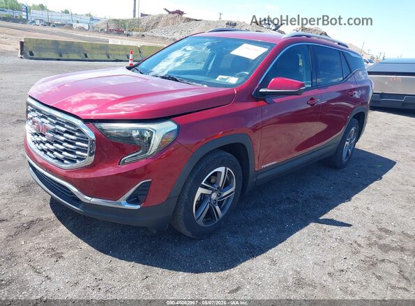 3GKALVEV1JL211441 2018 GMC TERRAIN Red Front left