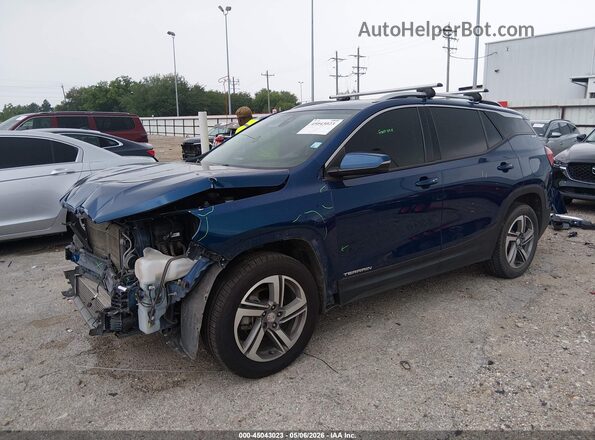 3GKALVEV1LL197916 2020 GMC TERRAIN Blue Vista tres cuartos delantera izquierda