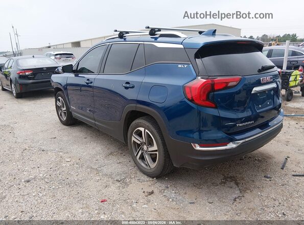 3GKALVEV1LL197916 2020 GMC TERRAIN Blue Trasero izquierdo