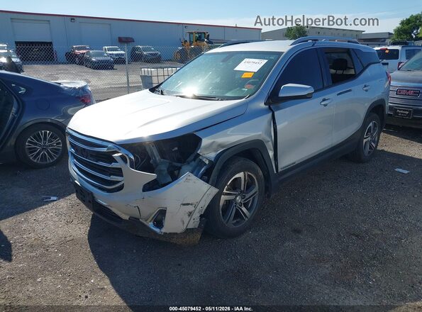 3GKALVEV2KL211983 2019 GMC TERRAIN Silver Առջևի ձախ երեք քառորդ տեսարան