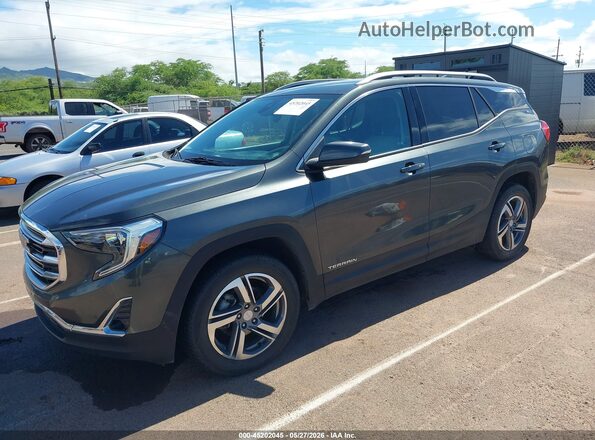 3GKALVEV2LL132783 2020 GMC TERRAIN Gray Առջևի ձախ երեք քառորդ տեսարան