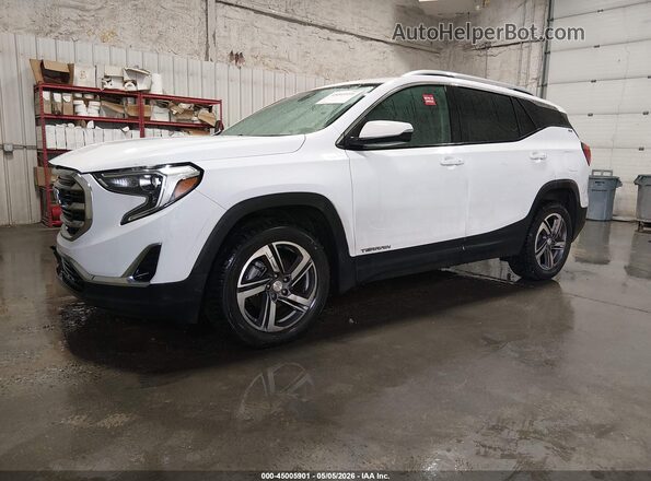 3GKALVEV2ML333665 2021 GMC TERRAIN White Vista tres cuartos delantera izquierda