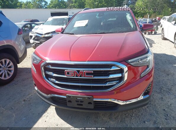 3GKALVEV3ML306099 2021 GMC TERRAIN Red Instrument cluster view