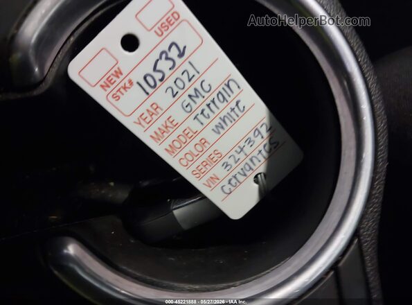 3GKALVEV3ML324392 2021 GMC TERRAIN White Vista del salpicadero