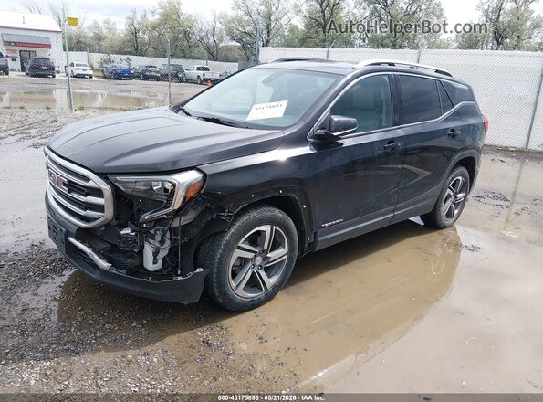3GKALVEV6LL179069 2020 GMC TERRAIN Black Առջևի ձախ երեք քառորդ տեսարան