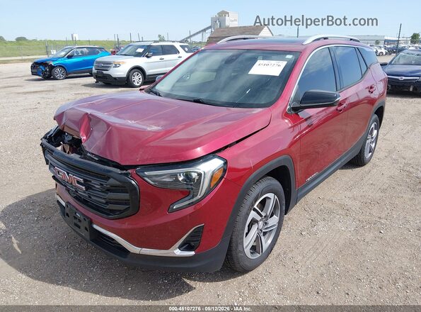 3GKALVEV7JL312757 2018 GMC TERRAIN Red Vista tres cuartos delantera izquierda