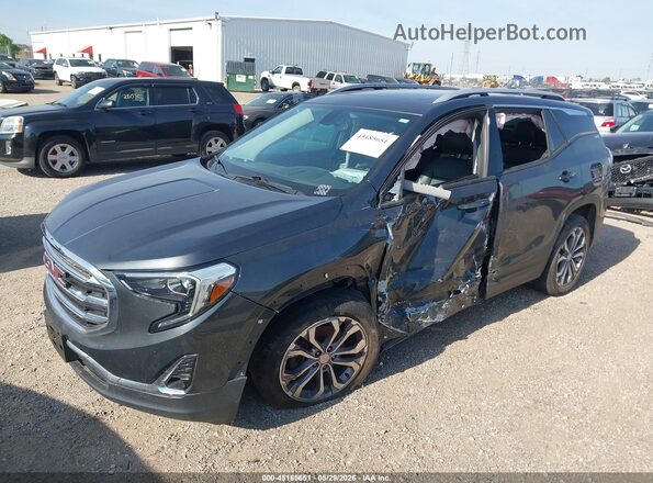3GKALVEX3JL178265 2018 GMC TERRAIN Gray Front left