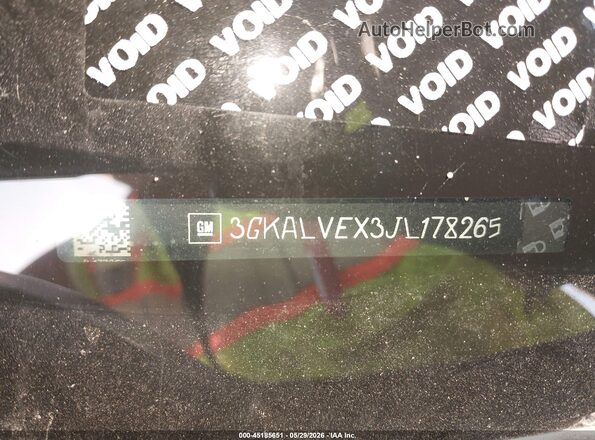 3GKALVEX3JL178265 2018 GMC TERRAIN Gray Engine compartment view