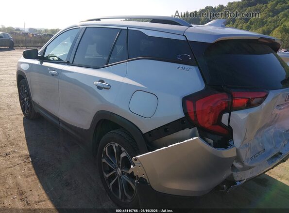3GKALVEX5JL298925 2018 GMC TERRAIN Silver Trasero izquierdo