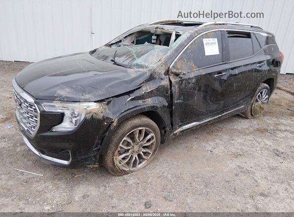 3GKALXEG0PL176171 2023 GMC TERRAIN Black Առջևի ձախ երեք քառորդ տեսարան