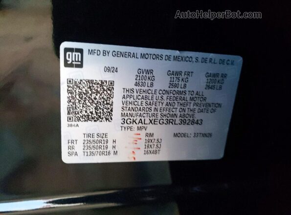 3GKALXEG3RL392843 2024 GMC TERRAIN Black 