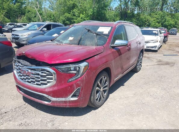 3GKALXEX0KL117548 2019 GMC TERRAIN Red Առջևի ձախ երեք քառորդ տեսարան
