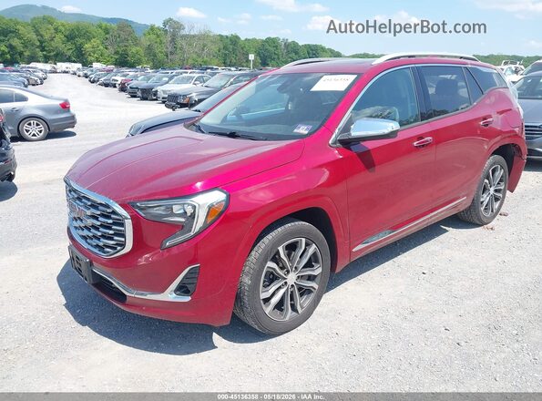 3GKALXEX1JL163565 2018 GMC TERRAIN Red Vista tres cuartos delantera izquierda