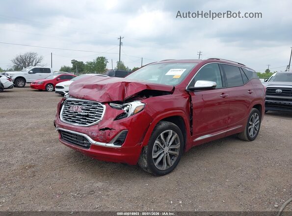 3GKALXEX3KL261840 2019 GMC TERRAIN Red Առջևի ձախ երեք քառորդ տեսարան