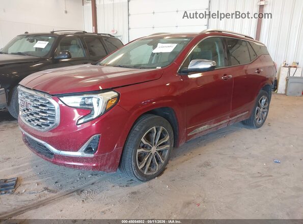 3GKALXEX5KL135821 2019 GMC TERRAIN Red წინა მარცხენა ხედი სამი მეოთხედიდან