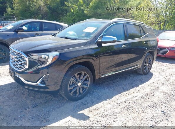3GKALXEX5KL169371 2019 GMC TERRAIN Black Առջևի ձախ երեք քառորդ տեսարան
