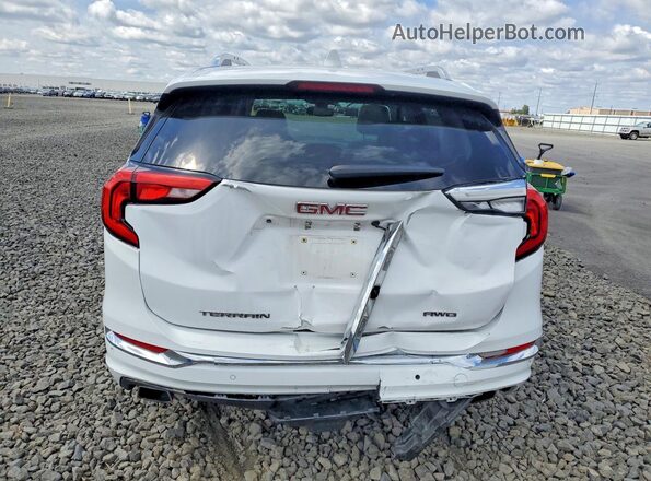 3GKALXEX6JL139634 2018 GMC TERRAIN White Вид ззаду