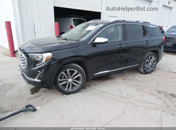 3GKALXEX6JL205308 2018 GMC TERRAIN Black Առջևի ձախ երեք քառորդ տեսարան