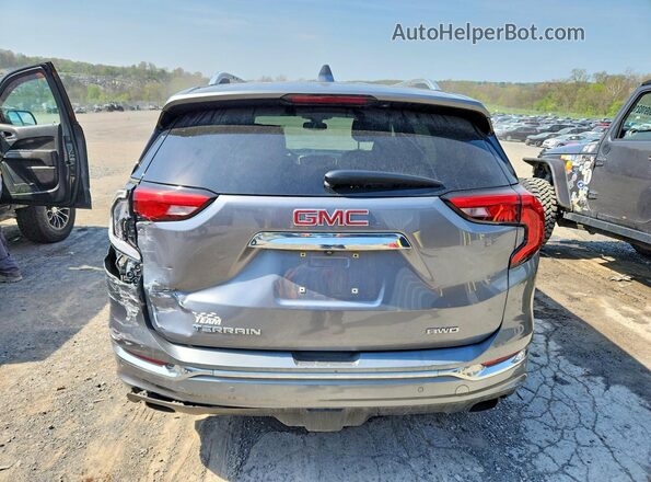 3GKALXEX8LL137581 2020 GMC TERRAIN Серый Вид сзади