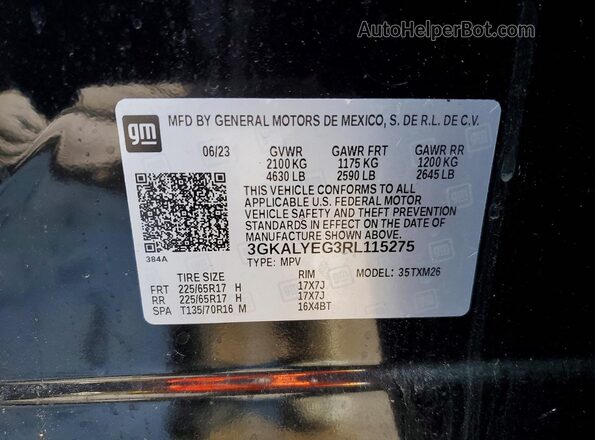 3GKALYEG3RL115275 2024 GMC TERRAIN Black 