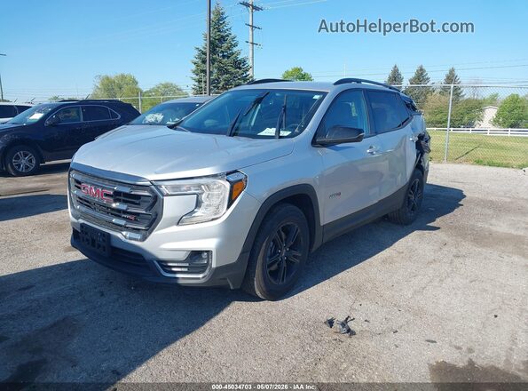 3GKALYEV0NL254885 2022 GMC TERRAIN Silver Przód lewy