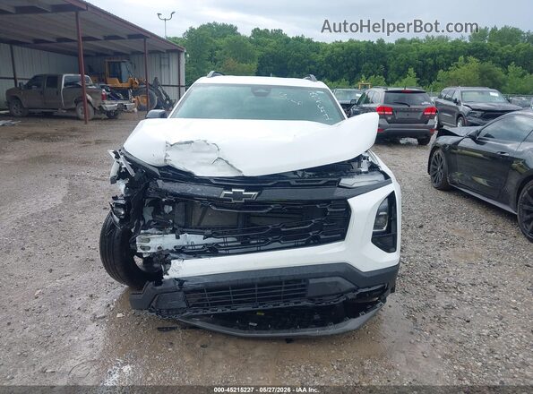 3GNAXHEG0SL285641 2025 CHEVROLET EQUINOX White ხელსაწყოთა პანელის ხედი