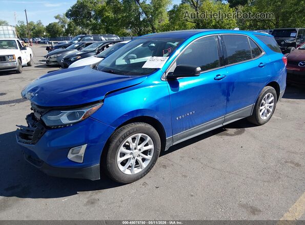 3GNAXHEV2KS543405 2019 CHEVROLET EQUINOX Blue Передня ліва чверть
