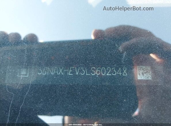 3GNAXHEV3LS602348 2020 CHEVROLET EQUINOX Gray Սալոնի հետևի տեսք