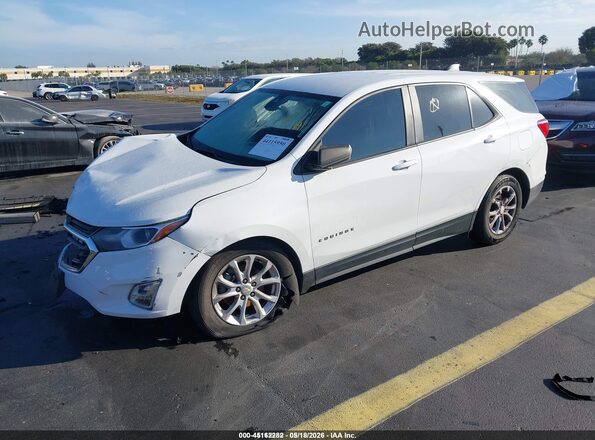 3GNAXHEV6LS693907 2020 CHEVROLET EQUINOX White Առջևի ձախ երեք քառորդ տեսարան