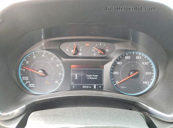 3GNAXHEV7LS733833 2020 CHEVROLET EQUINOX Black Սարքավորումների վահանակի տեսք
