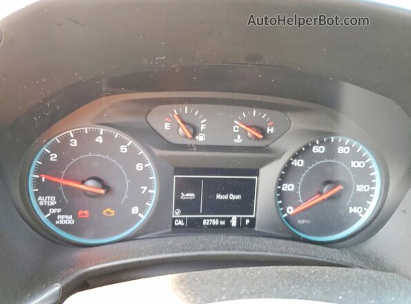 3GNAXJEV0JS594004 2018 CHEVROLET EQUINOX Red Вид щитка приладів