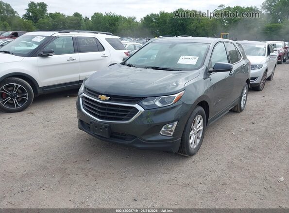 3GNAXJEV1JS589281 2018 CHEVROLET EQUINOX Green წინა მარცხენა ხედი სამი მეოთხედიდან