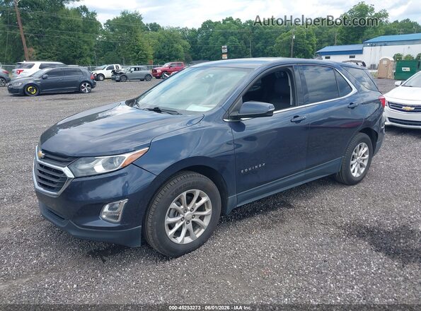 3GNAXJEV2JL357301 2018 CHEVROLET EQUINOX Blue Առջևի ձախ երեք քառորդ տեսարան