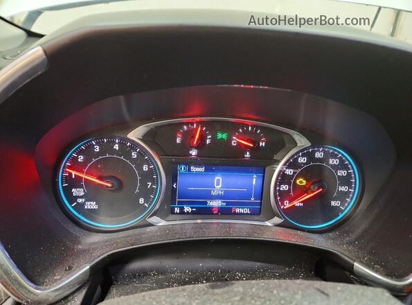 3GNAXJEV5KS618878 2019 CHEVROLET EQUINOX Silver ხელსაწყოთა პანელის ხედი