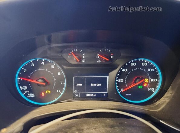 3GNAXJEV9JS603377 2018 CHEVROLET EQUINOX Burn Instrument cluster view