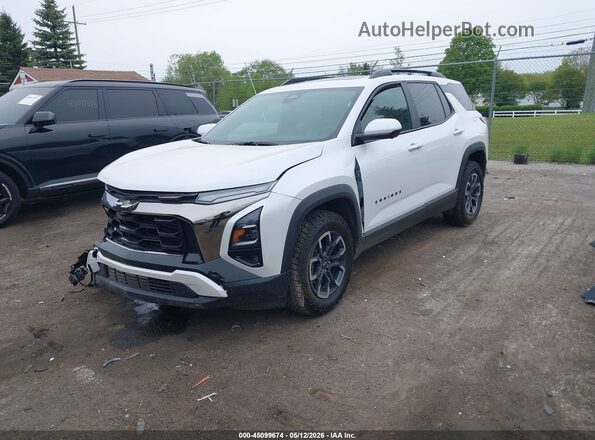 3GNAXKEG0SL150897 2025 CHEVROLET EQUINOX White წინა მარცხენა ხედი სამი მეოთხედიდან
