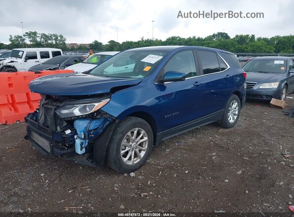 3GNAXKEV5ML391663 2021 CHEVROLET EQUINOX Blue Передня ліва чверть