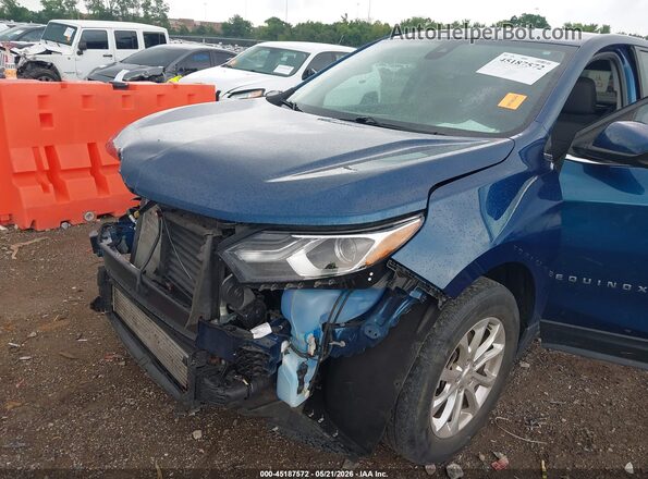 3GNAXKEV5ML391663 2021 CHEVROLET EQUINOX Blue Вид спереду
