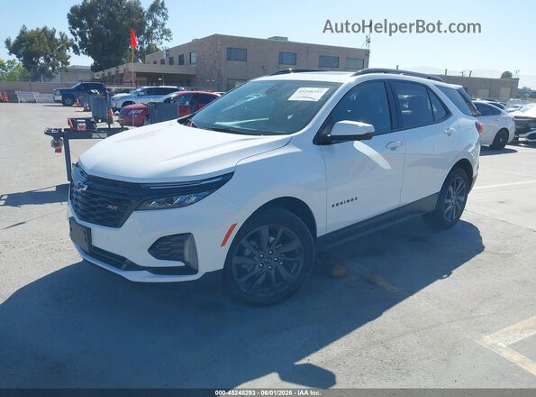 3GNAXMEG0RL370756 2024 CHEVROLET EQUINOX White წინა მარცხენა ხედი სამი მეოთხედიდან