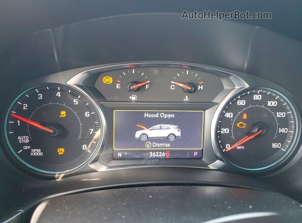 3GNAXMEG3PL122689 2023 CHEVROLET EQUINOX Black Widok zestawu wskaźników