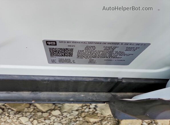 3GNAXNEV1MS178507 2021 CHEVROLET EQUINOX White 