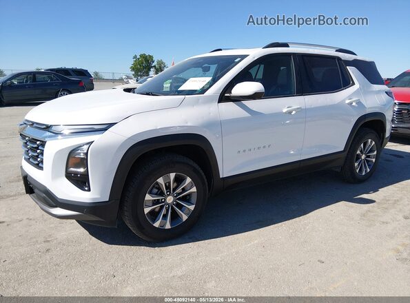 3GNAXPEGXSL106869 2025 CHEVROLET EQUINOX White Передня ліва чверть