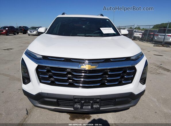 3GNAXPEGXSL106869 2025 CHEVROLET EQUINOX White Вид щитка приладів
