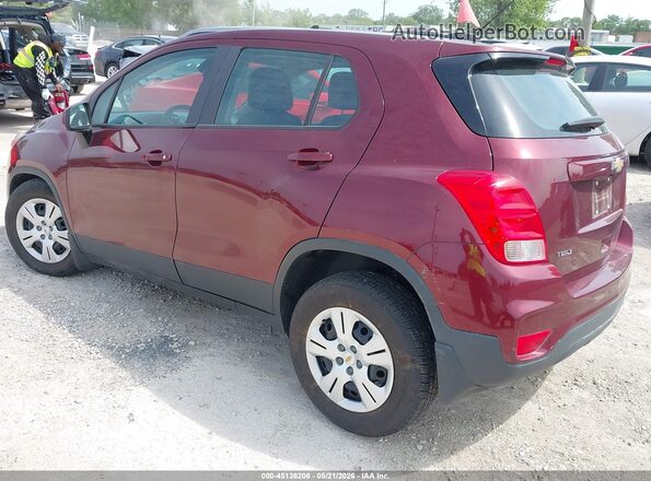 3GNCJKSB0HL225545 2017 CHEVROLET TRAX Burgundy Tył lewy
