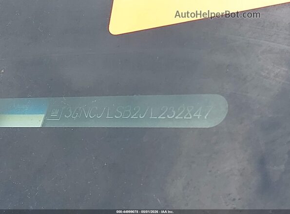 3GNCJLSB2JL232847 2018 CHEVROLET TRAX Silver 