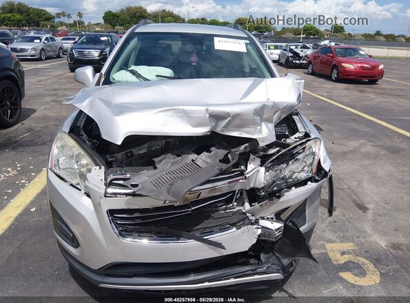 3GNCJLSB7GL262046 2016 CHEVROLET TRAX Silver Instrument cluster view