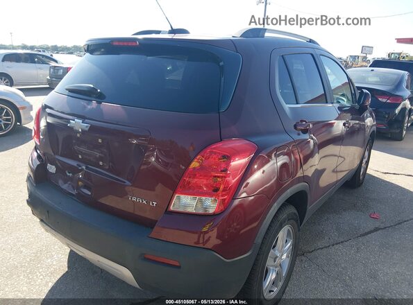 3GNCJLSB8GL185879 2016 CHEVROLET TRAX Maroon Tył prawy