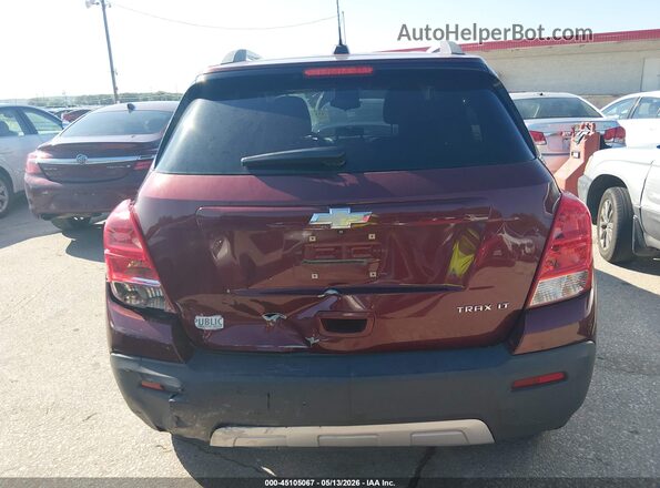 3GNCJLSB8GL185879 2016 CHEVROLET TRAX Maroon 